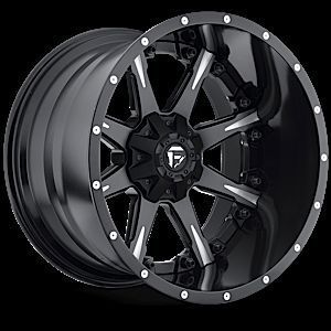 Nutz D251 Two Piece Wheel Set Black Milled 20x12 Rims Ford