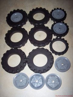 Lot of KNEX Tires Wheels Pulleys