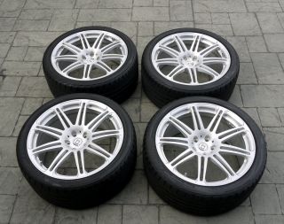 HRE P41 Wheels Brushed Finish with Advan Tires 5x112 Fits Audi and
