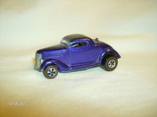 Very Rare vintage 1969 Hot Wheels Redline Classic 36 Ford Coupe Purple