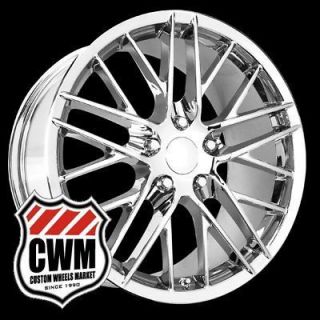 18x9.5 Corvette C6 ZR1 Style Chrome Wheels Rims for Corvette C5 2000