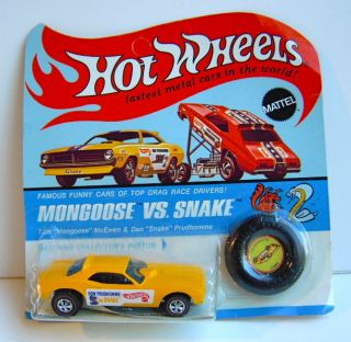 1969 Hot Wheels Don Prudhomme The Snake Blister Unpunched