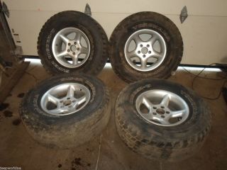 Jeep Wrangler YJ TJ 31X1 50 R15 tires rims wheels set of 4 bolt