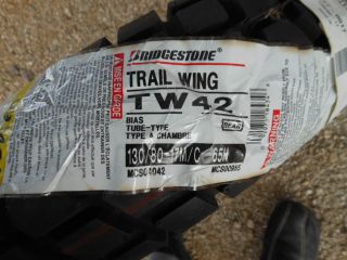 New Bridgestone Trail Wing 130 80R 17 Rear Motorcycle Tire Only