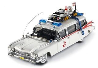 Hot Wheels Elite Ghostbusters Ecto 1 Cadillac Ambulance 1 43 New W1194