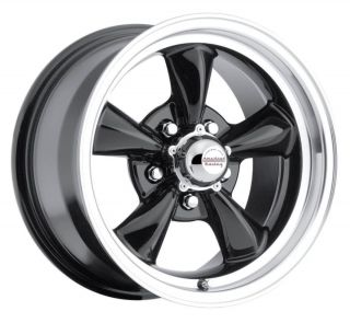 15 inch 15x7 Black Wheels Fit Chevy 150 210 53 57 5x4 75 Lug Pattern