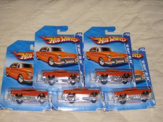 Hot Wheels Lot of 5 55 Chevy Bel Air