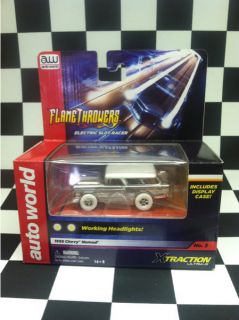 RARE Iwheels Flametthrowers 55 Chevy Nomad by Auto World Slot Car