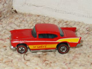 Old Hot Wheels Red Line 57 Chevy Diecast Car 1976 Mattel
