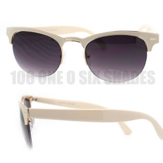 50s Ivory Vintage Horn Rim Sunglasses Small Round Lenses New Design