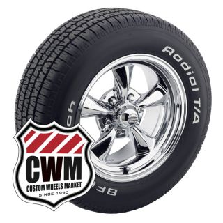 15x7 15x8 Chrome Wheels Rims Tires 235 60R15 255 60R15 for Pontiac