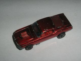 Redline Hot Wheels Vintage Custom Mustang Red 1967