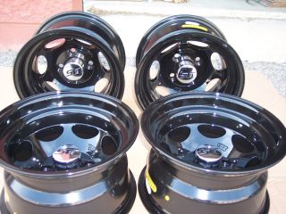 12 XB40 Black Golf Cart NASCAR Style 23 Tire Wheel Kit 23x10 50 12