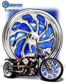 Performance Machine Torque Chrome Motorcycle Wheels Harley Streetglide
