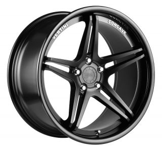 20 Vertini Monaco Black Rims Wheels BMW 528 E60 645LI 650LI E63 745LI