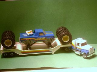 Hot Wheels Bigfoot Champions Rig Hauler and Monster Truck Loose