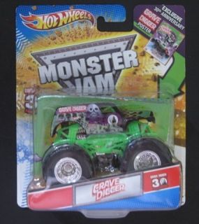Hot Wheels Monster Jam Grave Digger 30th Anniversary Poster 1 64