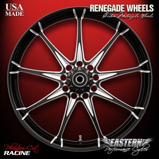 Renegade 3D Phantom Cut Racine Wheels 4 Harley 09 11