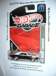 69 Dodge Charger 2011 Garage Hot Wheels Real Riders RARE