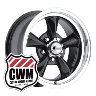 Black Wheels Rims 5x4.75 lug pattern for Chevy Monte Carlo 70 81