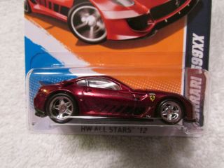 2012 Hot Wheels SUPER TREASURE HUNT Ferrari 599XX Spectraflame Red