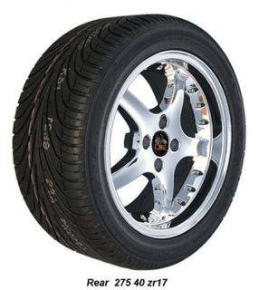 Chrome Cobra R Wheels Nexen Tires Rims Fit Mustang® 79 93