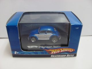 Hot Wheels 1 87 HO Scale Volkswagen Beetle Blue