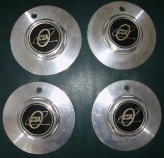 CSA Wheels Silver Custom Wheel Center Cap Caps Set 4