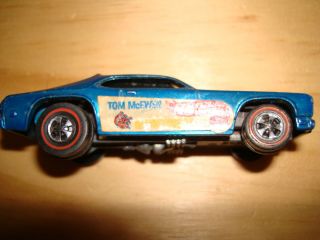 Vintage Hot Wheels Redline 1969 Tom McEwen Mongoose Blue Car RARE