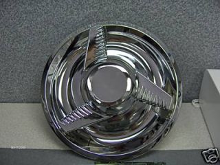 GM Chevy Rally Wheel Flat Cap Fluted Spinner Centers