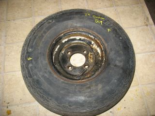 86 Cushman 22HP Truckster Front Wheel Rim Tire Tyre