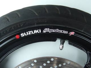 Suzuki Hayabusa Wheel Rim Stickers GSXR GSX1300R 1300