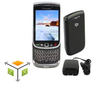 Rim Unlocked Blackberry Torch 9800 AT T Black 4GB Smartphone Mint