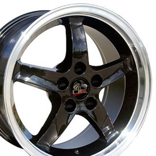 17 Rim Fits Mustang® Cobra Wheel Black 17x9