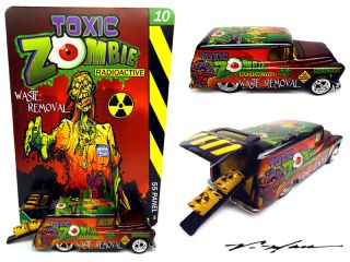 Man TOXIC ZOMBIE Custom 55 Panel   with toxic barrels in back 1st