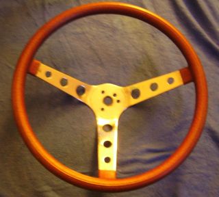 14 5 Red Metalflake Rim Steering Wheel Moon Hot Rat Rod Used Patina