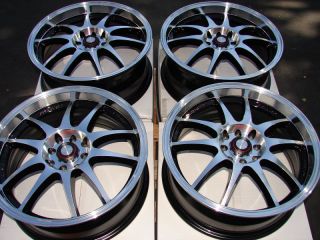 4x100 Polished Rims Yaris Del Sol Civic Jetta Integra MR2 4 Lug Wheels