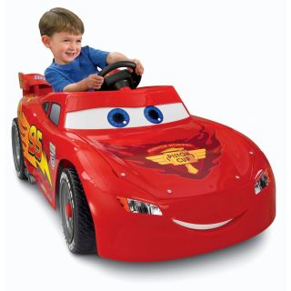 NIB Disney Pixar Cars 2 Lightning McQueen Ride On Car by Fisher Price
