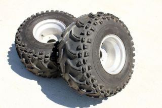 SPIDER TRAC rear tires wheels aluminum rims Banshee YFZ450 RAPTOR D 19