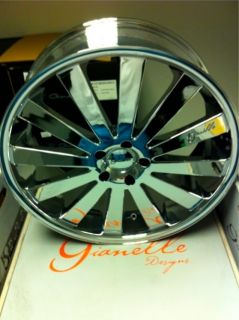 22 Chrome Gianelle Santorini Wheels 5x120 Rims BMW 7 Series