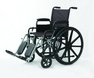 Invacare 18 Wheelchair with Footrests Mag Wheels