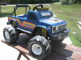 1990 Bigfoot Power Wheels Fisher Price Ride On Working Condition No