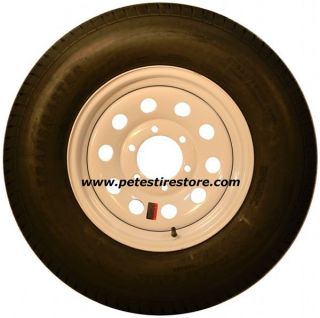 Greenball Transmaster Radial Trailer Tire White Wheel ST225 75R15 6