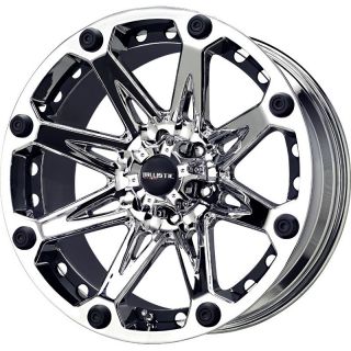 20 inch Ballistic Jester Chrome Wheels Rims 8x170 12