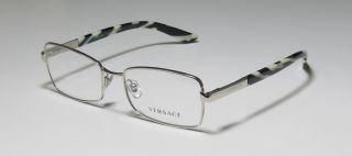 52 17 135 Silver Zebra Full Rim Eyeglasses Glasses Frames Mens