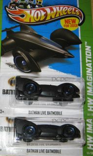Hot Wheels Batman Live Batmobile 2013 HW Imagination 2 Car Lot B