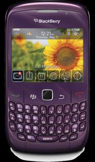 NEW RIM Blackberry Curve 2 8520 UNLOCKED PURPLE Phone QWERTY Keyboard