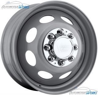 75 Vision Hauler Dually Steel Front 8x200 Silver Wheels Rims Inch 19 5
