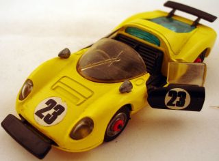 Corgi Toys 344 Ferrari 206 Dino Sport Diecast Yellow Car Red