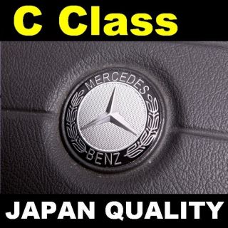 Mercedes Benz Black Logo C Class Steering Wheel Emblem Horn Badge W202
